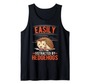 Easily distracted by Hedgehogs Erizo Camiseta sin Mangas