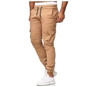 Pantalones deportivos largos casuales para hombre, pantalones deportivos de verano, pantalones cortos de carga, pantalones de erizo, Coffee, 34-37