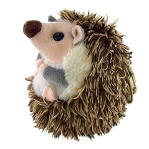 Pyatofly Lindo Llavero de Felpa de Erizo Colgante de TeléFono MóVil Llavero PompóN de Erizo Colgante de Anillo de Peluche de Juguete MarróN Anime Regalos de Piel